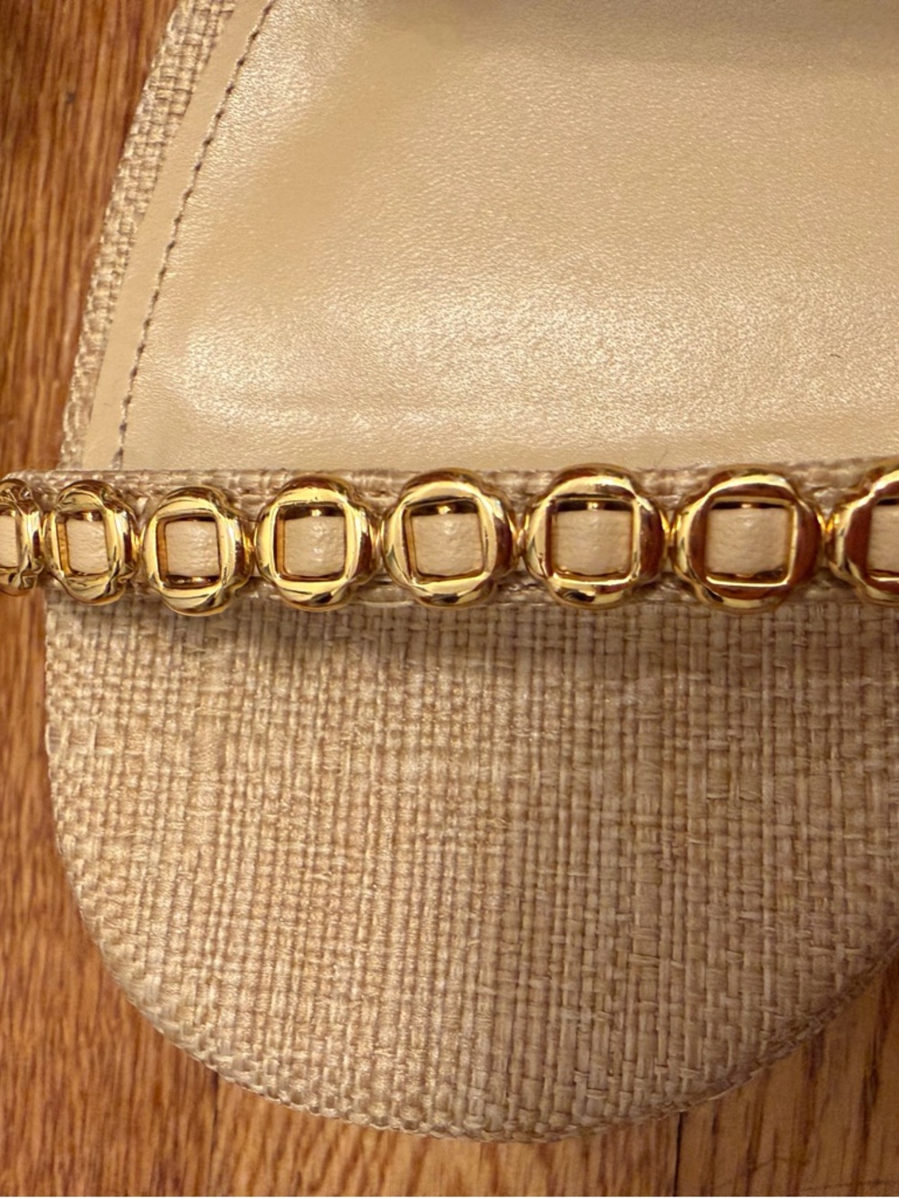 Larroudé “Gio Milanina” Platform Sandals — New in Box — Size 7.5 — Beige Raffia - Picture 7 of 10
